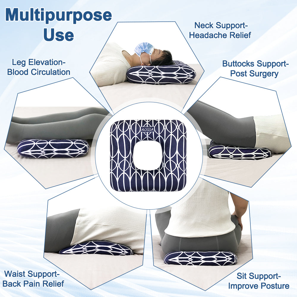 Bed Sore Cushions for Butt Hemorrhoid Donut Pillow Tailbone Pain