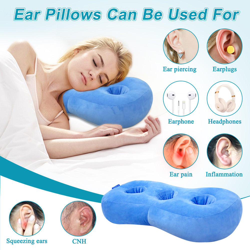 Soft Side Sleeper Pillow With Ear Hole - Inspire Uplift