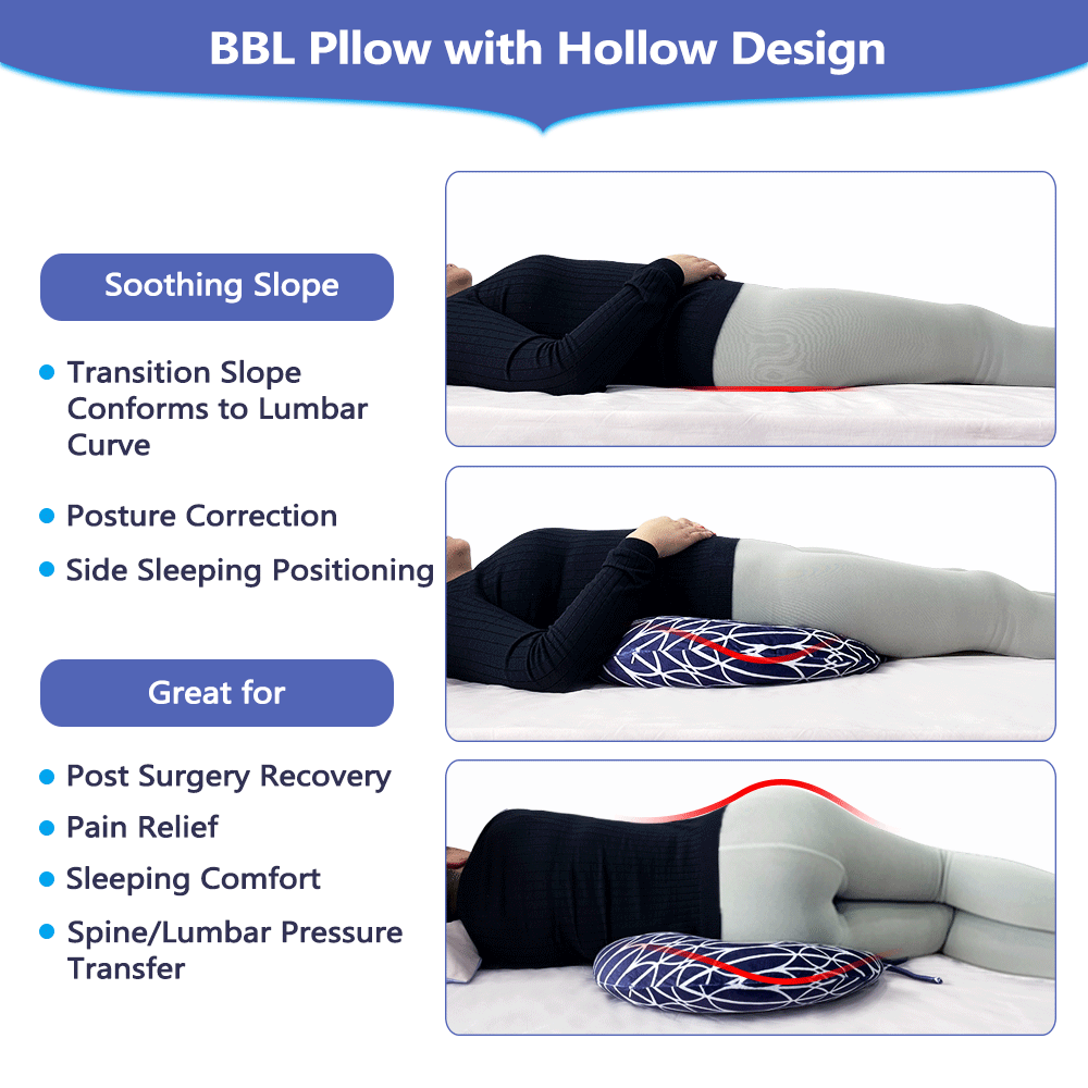 BBL Pillow for Sleeping After Surgery Brazilian Butt Lift Recovery