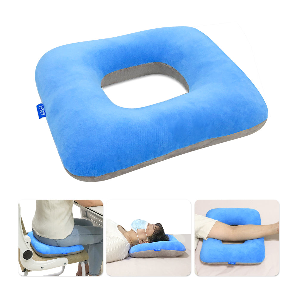 AOSSA Donut Pillow for Tailbone Pain Relief Seat Cushion Hemorrhoid Pillow  Postpartum Pregnancy Butt Pillows for Sitting Bed Sore Pressure Ulcer Post