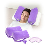 AOSSA Anti Aging Pillow for Women, Anti Wrinkle Face Beauty Pillow, Head Stabilizer, Back Sleep Training Face Up Head Positioning, Wrinkle Prevention for Face Post Surgery Support for Sleeping Upright