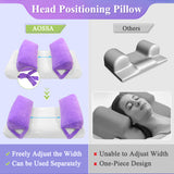 AOSSA Anti Aging Pillow for Women, Anti Wrinkle Face Beauty Pillow, Head Stabilizer, Back Sleep Training Face Up Head Positioning, Wrinkle Prevention for Face Post Surgery Support for Sleeping Upright