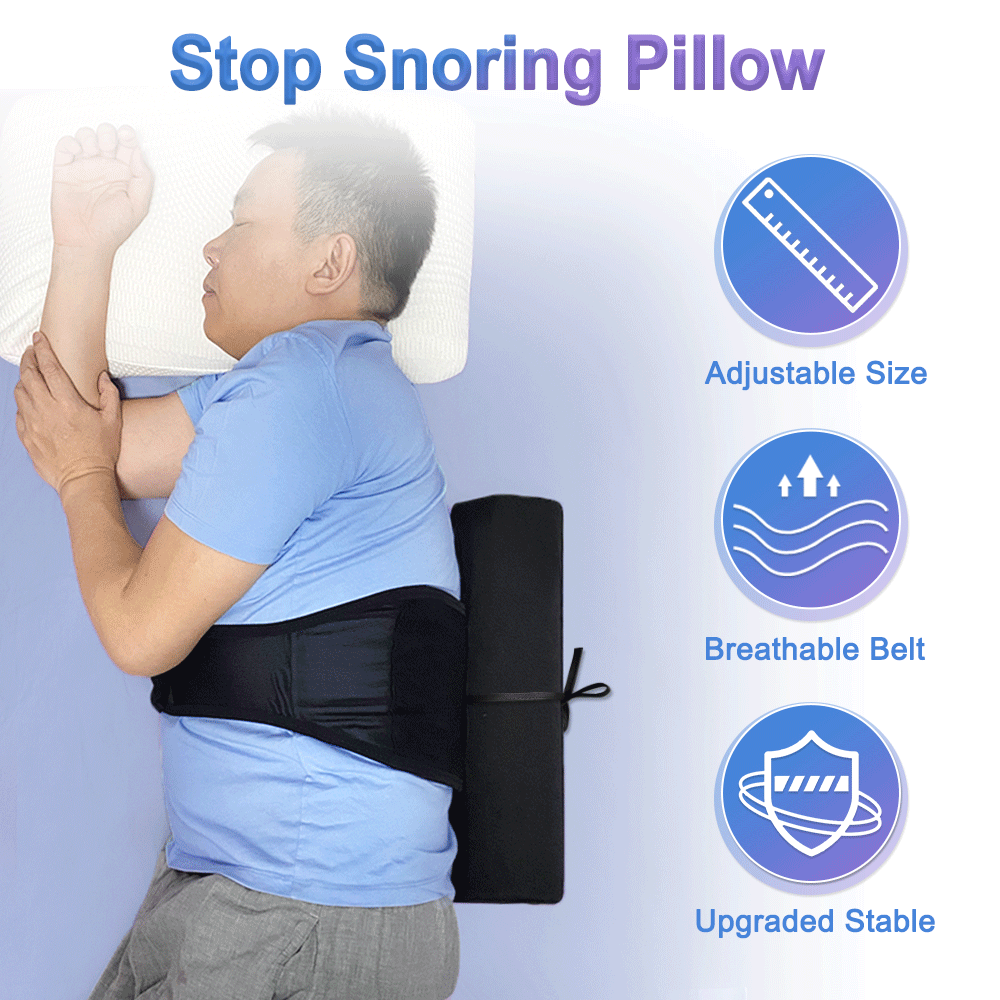 Snoring Pillows Side Sleep Anti Snore Back Sleeping Side Sleeper Pillow Snoring Relief AOSSA