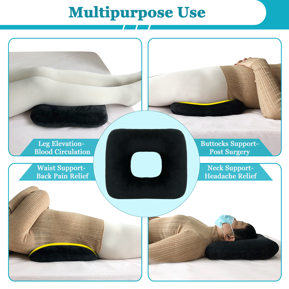 Donut Pillow for Tailbone Pain Coccyx Cushion Butt Office Chair Hemorrhoid  Pillow for Sitting Pressure Sciatica Pain Relief Doughnut Pillow Lower Back