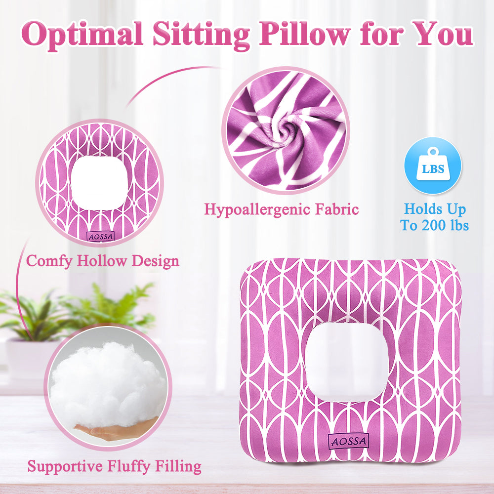 Hemorrhoid Pillow Donut Butt Pillows for Sitting after Surgery Pressure  Ulcer Bed Sore Cushions for Butt Medical Seat Cushion Pregnancy Postpartum