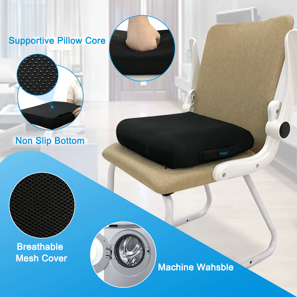 Visible Hole Donut Orthopedic Seat Cushion Relieves Piles, Lower