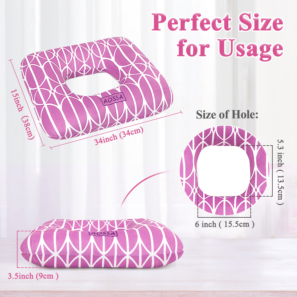 AOSSA Hemorrhoid Pillow Donut Butt Pillows for Sitting After Surgery Pressure Ulcer Bed Sore Cushions for Butt Medical Seat Cushion Pregnancy